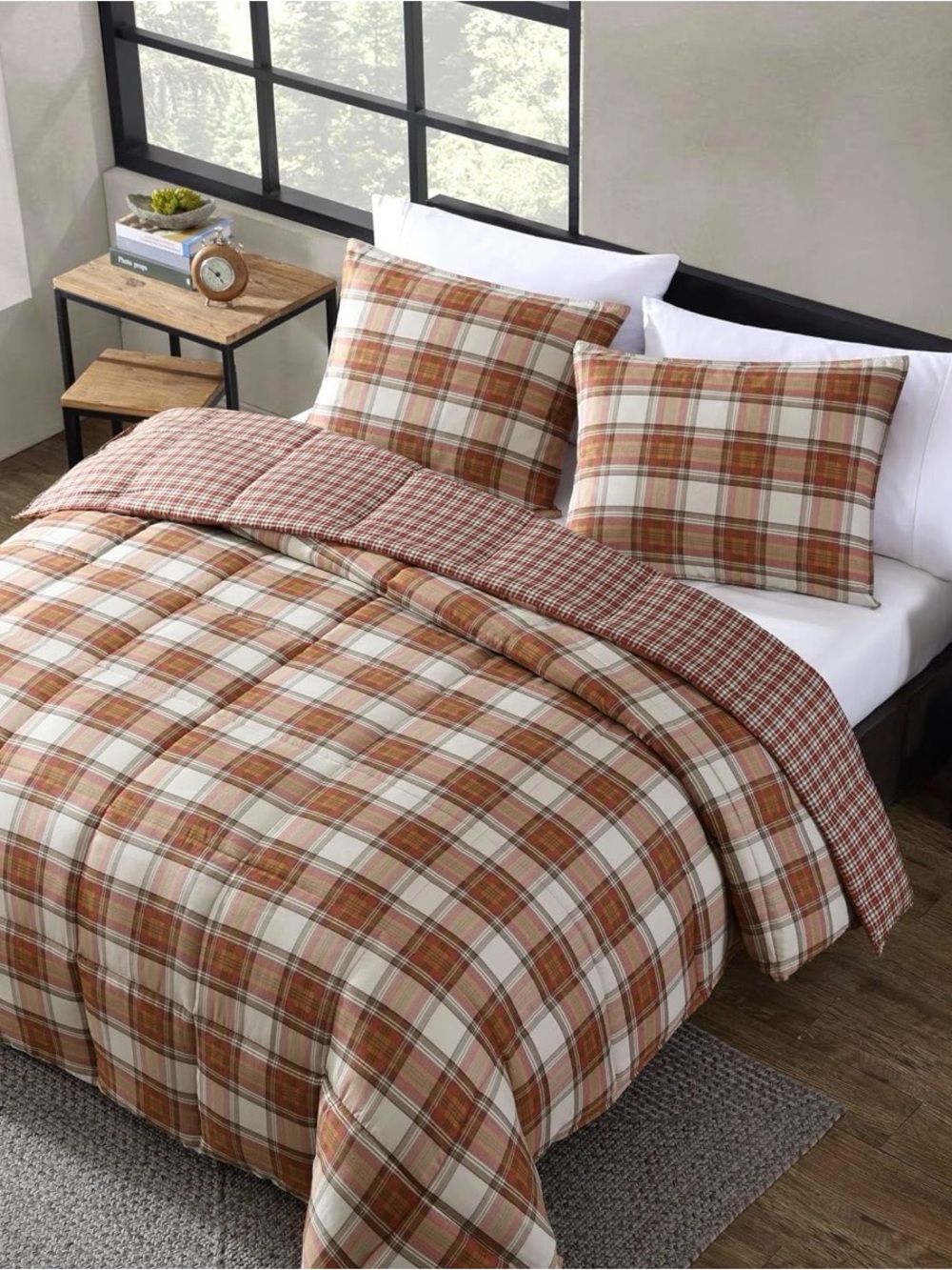 Eddie Bauer 100% Cotton Duvet Cover With Two Shams | King